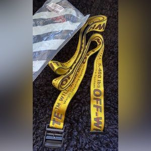 Off-White Classic Industrial Belt 'Yellow/Black'